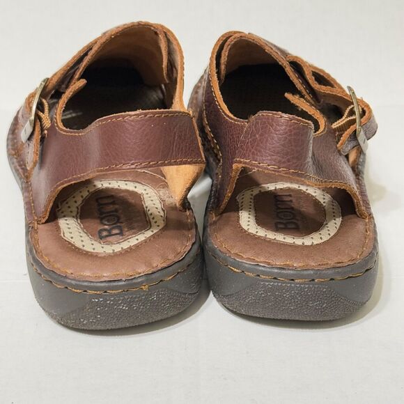 BORN Mens Elbek Fisherman Closed Toe Sandals Sz 13M Brown Buckle Outdoors Clean! main image 8